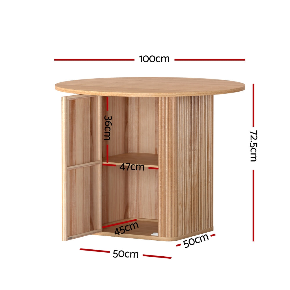 Linden 1M Dining Table – Pine – 100 cm