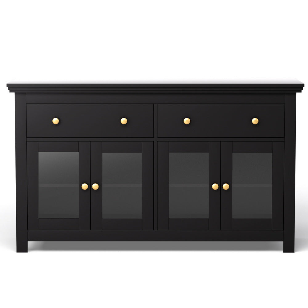 Maddox Storage Sideboard – Black – 130 cm