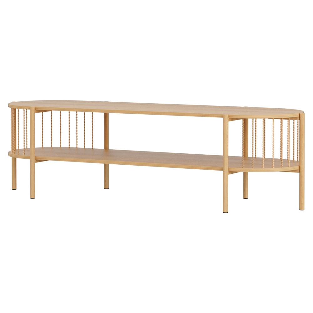 Atlas TV Unit Entertainment Storage – Pine – 148 cm