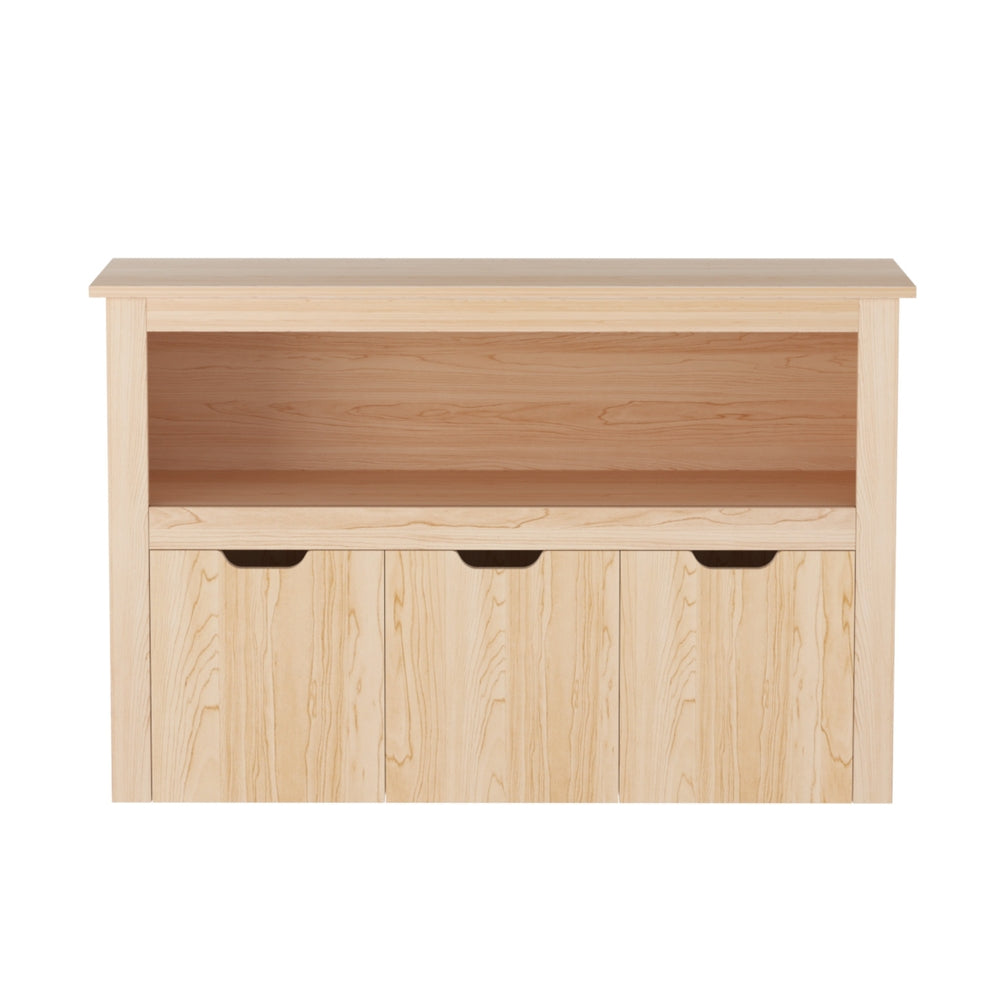 Kellan Kids Bookshelf with 3 Drawers – White – 95 cm