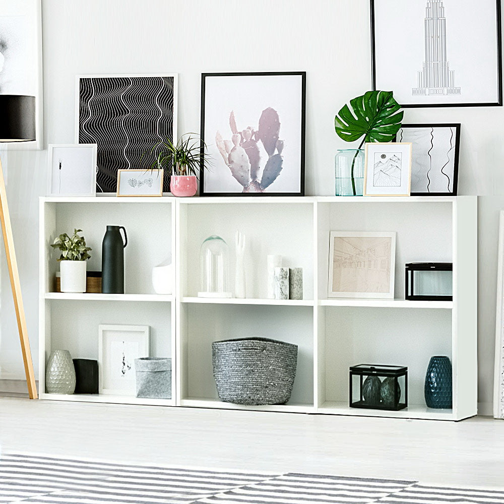 Bookshelf Set of 3 - VENA White
