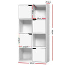 8 Cube Bookshelf Shelf - White