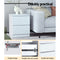 2 Drawers Bedside Table - White