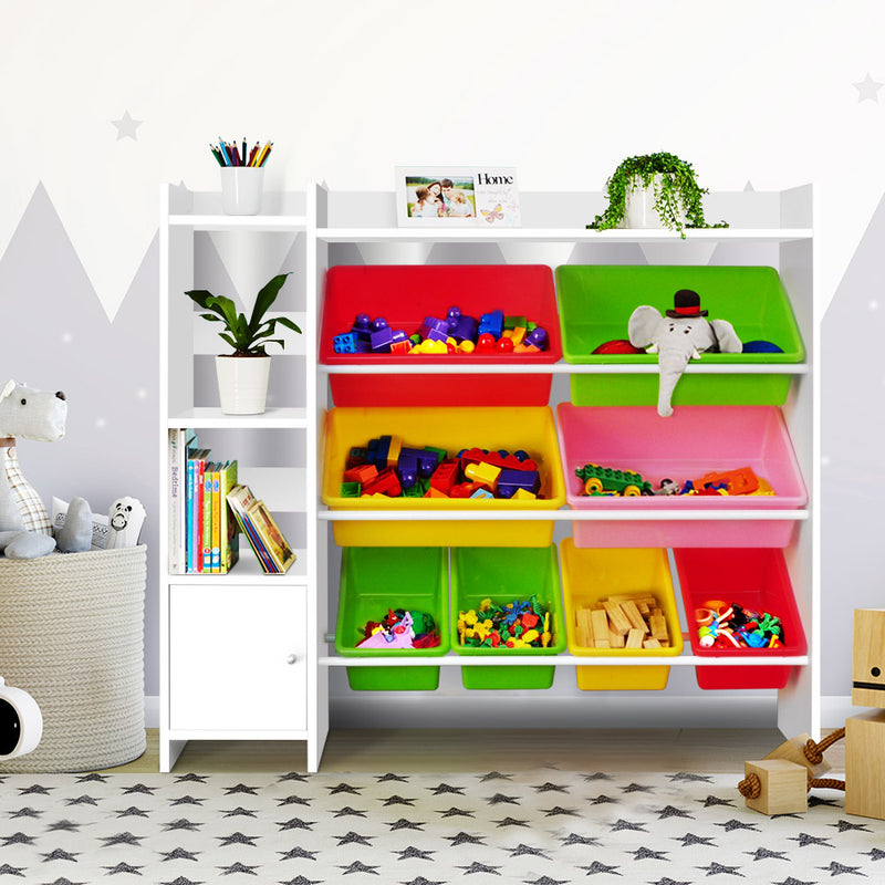 8 Bins Toy Box Storage Organiser