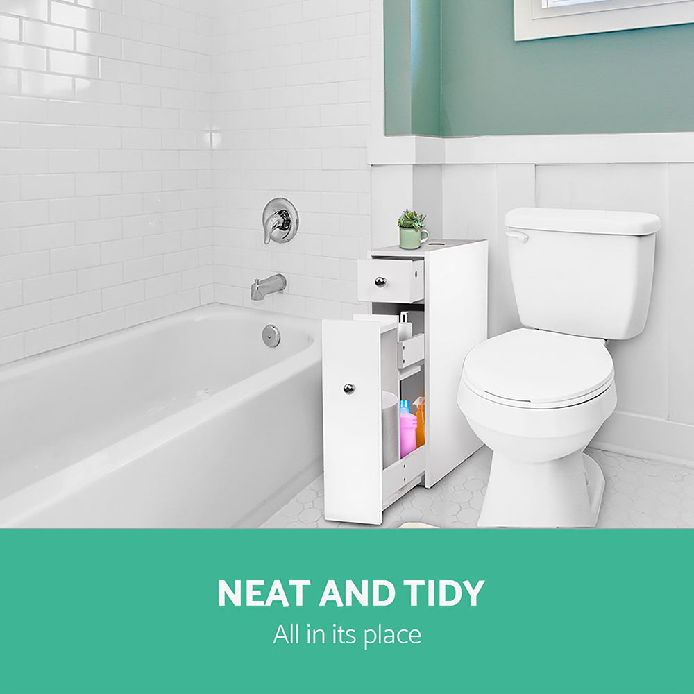 Serene Bathroom Storage Cabinet – White – Standard