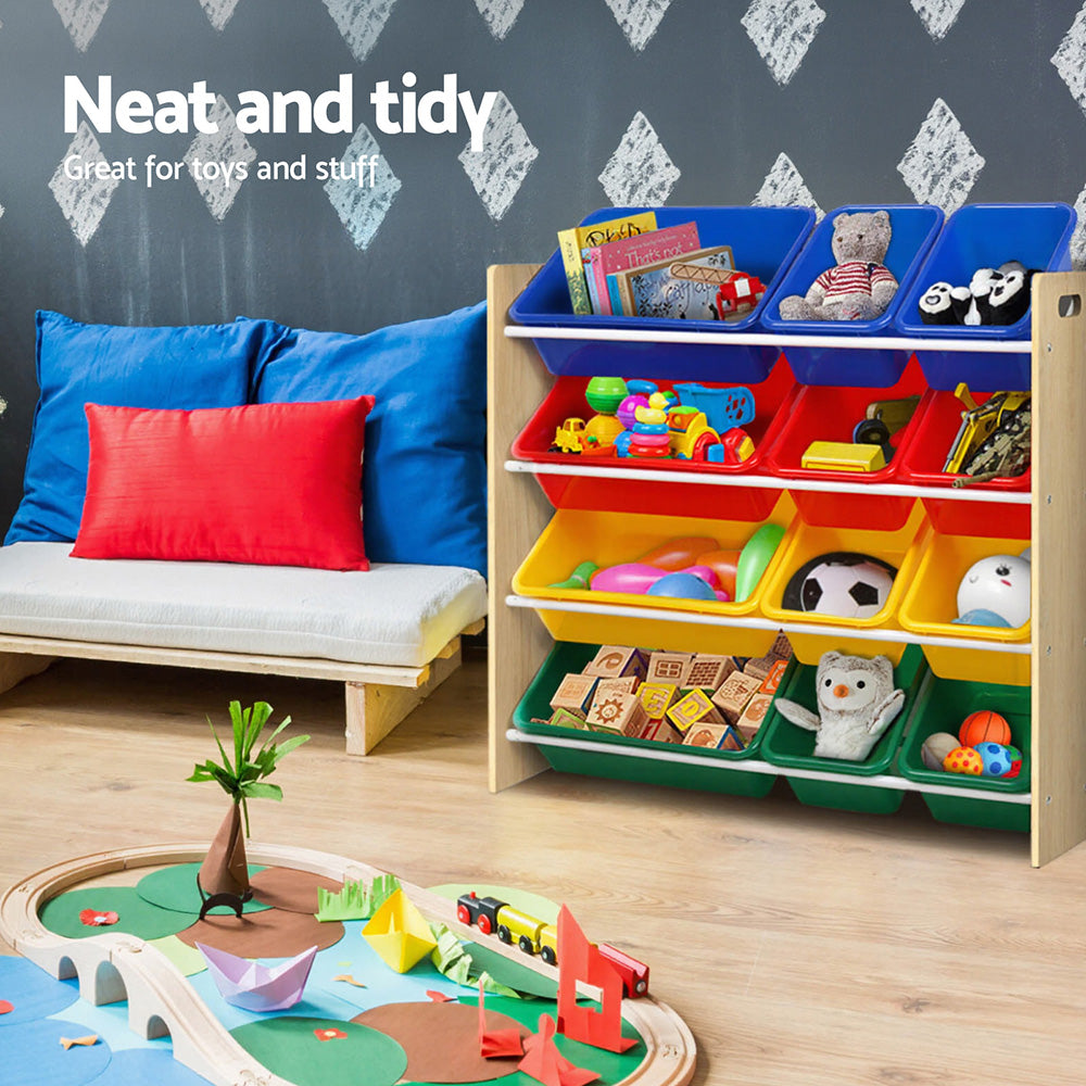 Bristol Kids 12-Bin Storage Organiser – Multi – 86 cm