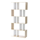 5 Tier Bookshelf - White and Oak