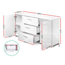 High Gloss Buffet Sideboard – White