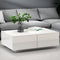 4 Drawers Coffee Table - White