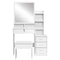 4 Drawer Dressing Table Stool Set - White