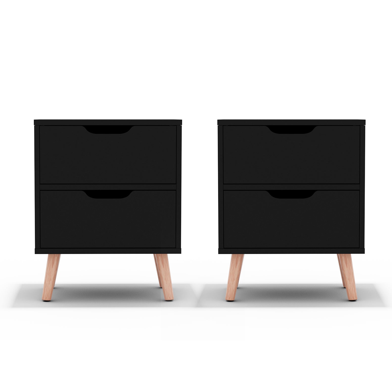 Boden Bedside Tables – Black – Set of 2