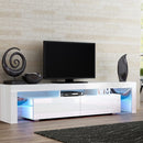 LED Entertainment Unit TV Cabinet - 189cm - White