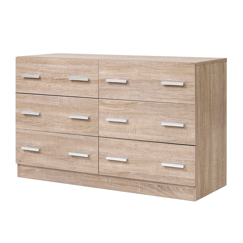 6 Chest of Drawers - Oak