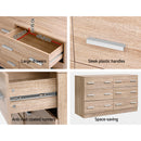 6 Chest of Drawers - Oak