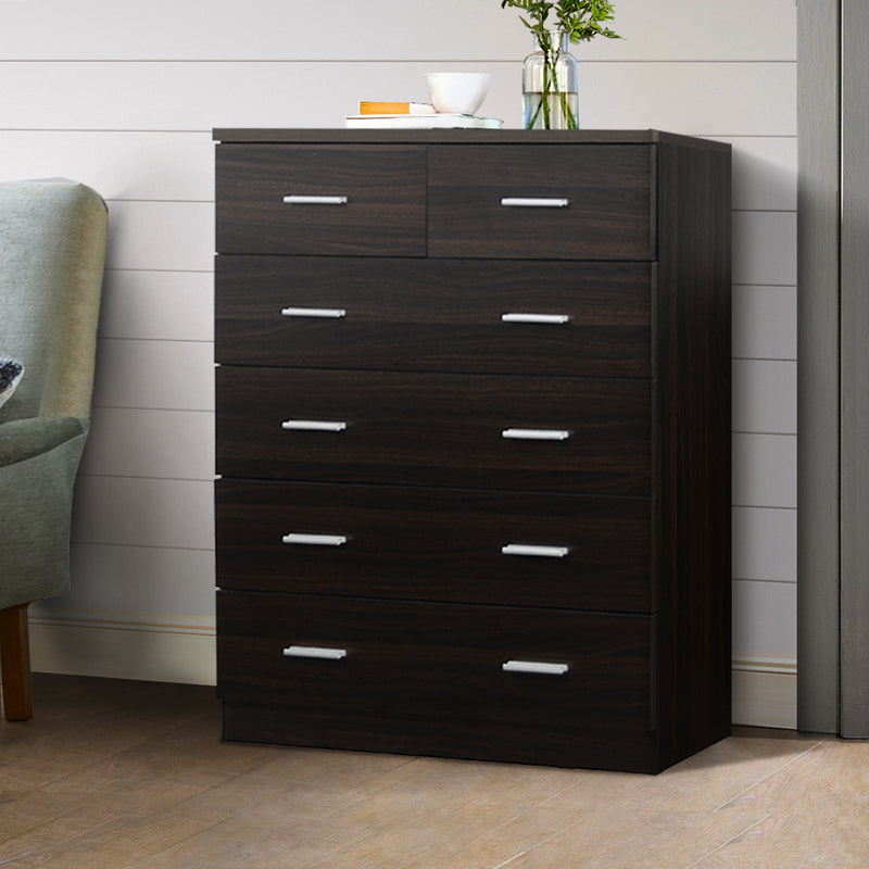 Chest of 6 Drawers - Walnut