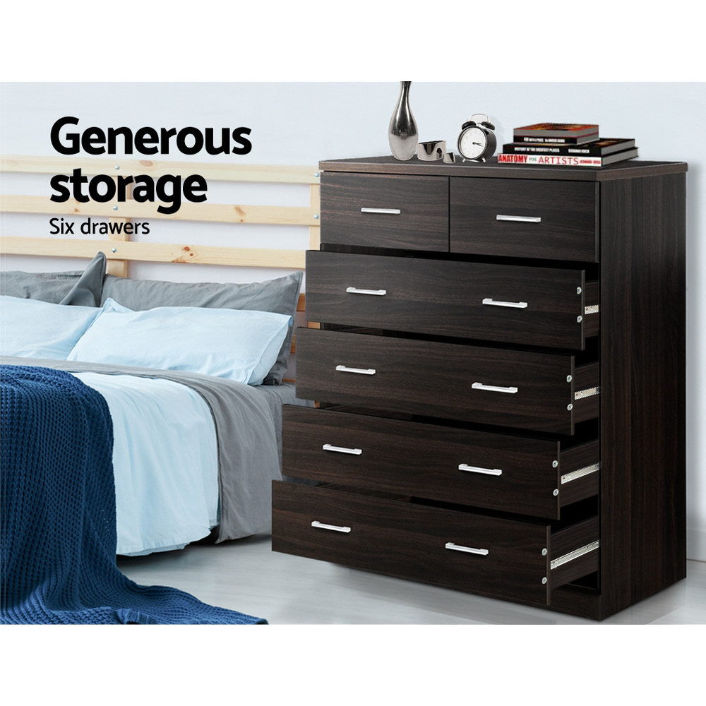 Harmon 6-Drawer Tallboy – Walnut – Large