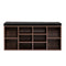 Shoe Cabinet Storage Rack - Walnut Color