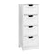 Artiss 4 Chest of Drawers - LEESA White