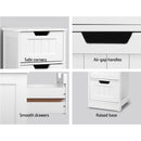 4 Chest of Drawers - White