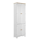 Sideboard Buffet Cabinet with 4 Doors – White