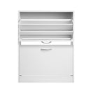 2 Door Shoe Cabinet - White