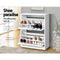 2 Door Shoe Cabinet - White