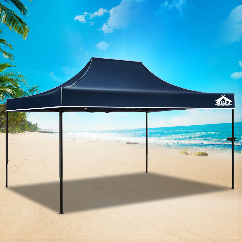 Callan Pop-Up Outdoor Gazebo – Blue – 3 × 4.5 m