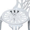 3 PC Cast Aluminum Outdoor Bistro Set - White