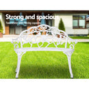 Vintage Cast Aluminium Patio Chair - White