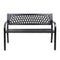 2 Seater Outdoor Garden Bench - Black