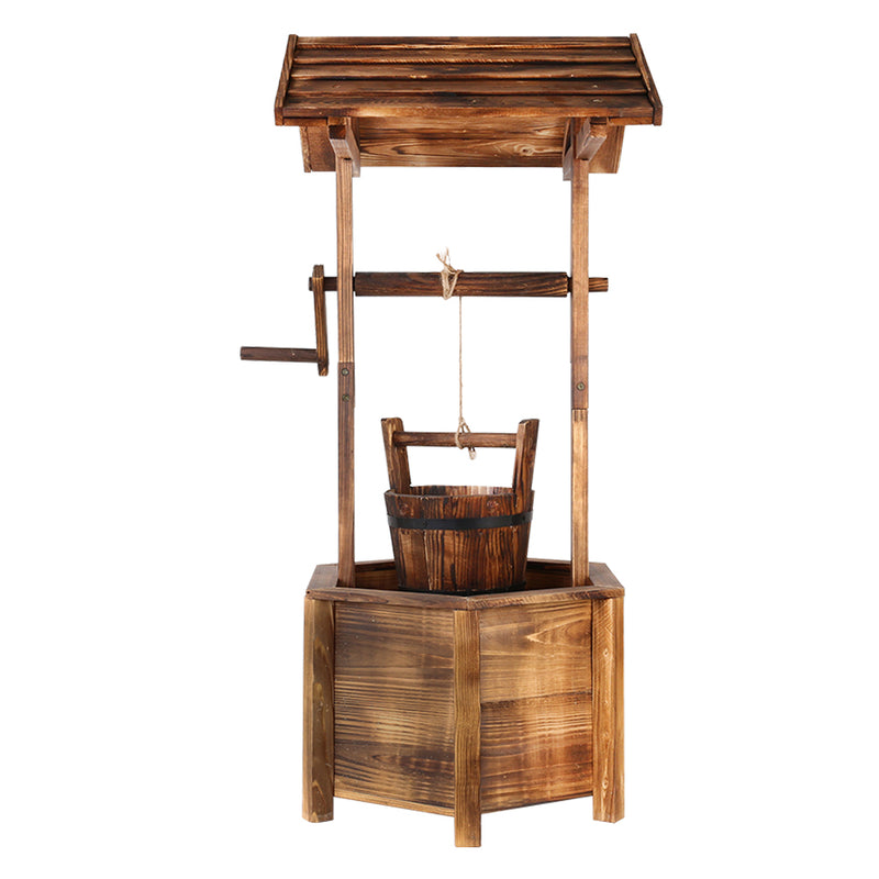 Outdoor Wooden Wishing Well