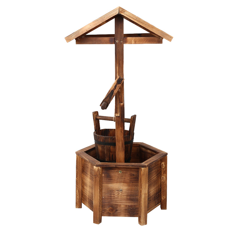 Outdoor Wooden Wishing Well