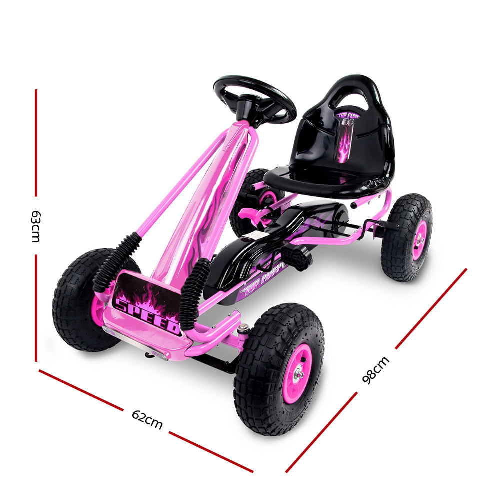 Valentina Pedal Racing Go Kart – Pink