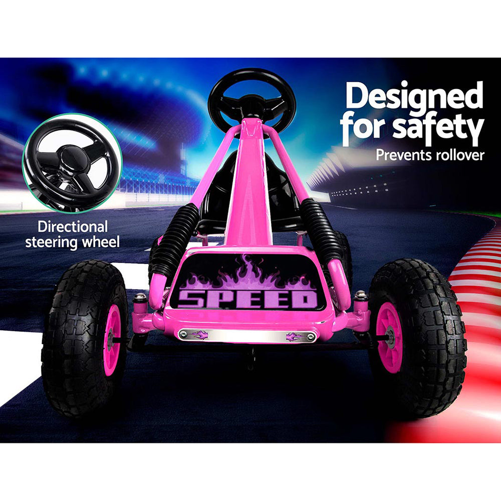 Valentina Pedal Racing Go Kart – Pink