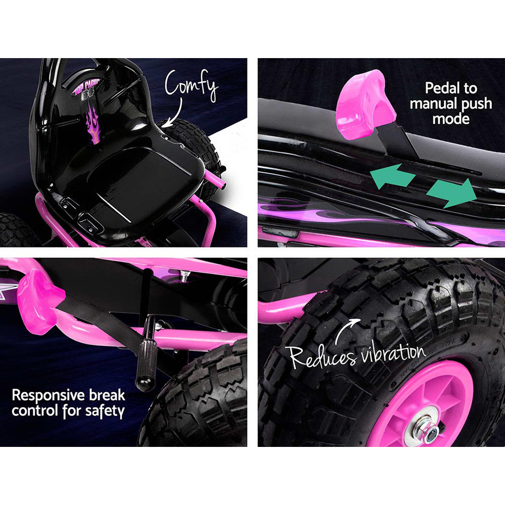 Valentina Pedal Racing Go Kart – Pink