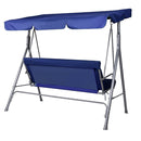 3 Seater Outdoor Swing Chair - Navy