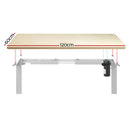 Motorised Standing Desk – Sit-Stand, White Oak 120cm