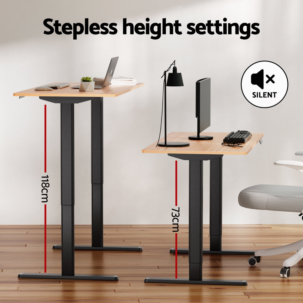 Haven Electric Standing Desk – Black – 120cm