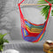 Gardeon Hammock Chair Outdoor Camping Hanging Hammocks Cushion Pillow Rainbow