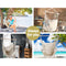 Gardeon Hanging Hammock Chair Outdoor Swing Hammocks Tassel Cream