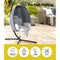 Outdoor Egg Canopy Swing Chair - Grey