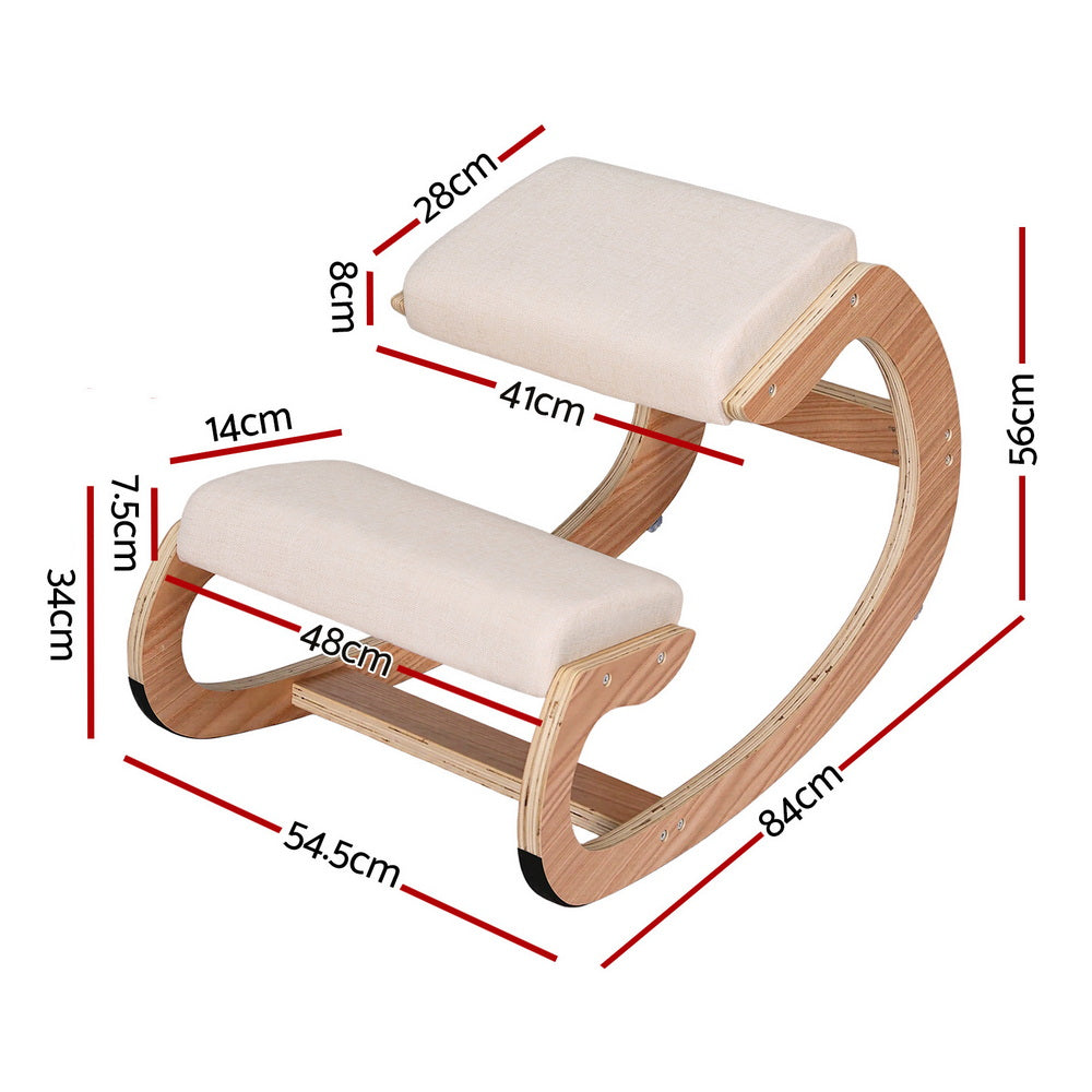 Kallon Kneeling Ergonomic Chair – Beige – Standard