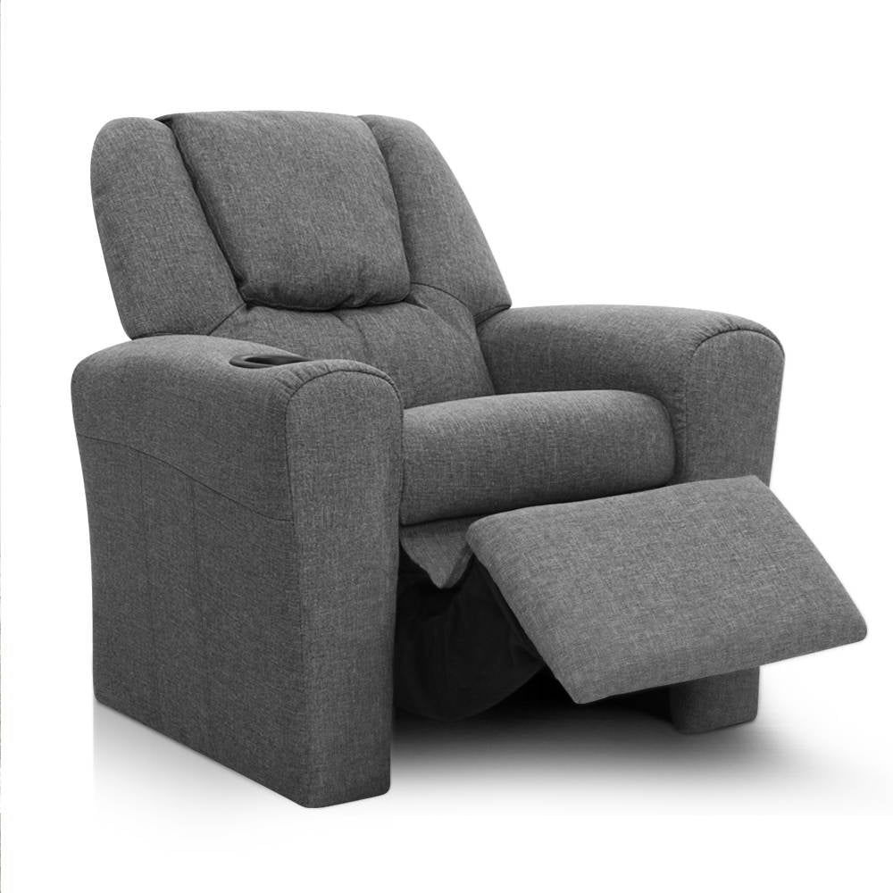 Junior Soft Recliner Chair – Grey – 61 cm