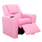 Kids Leather Recliner Chair - Pink