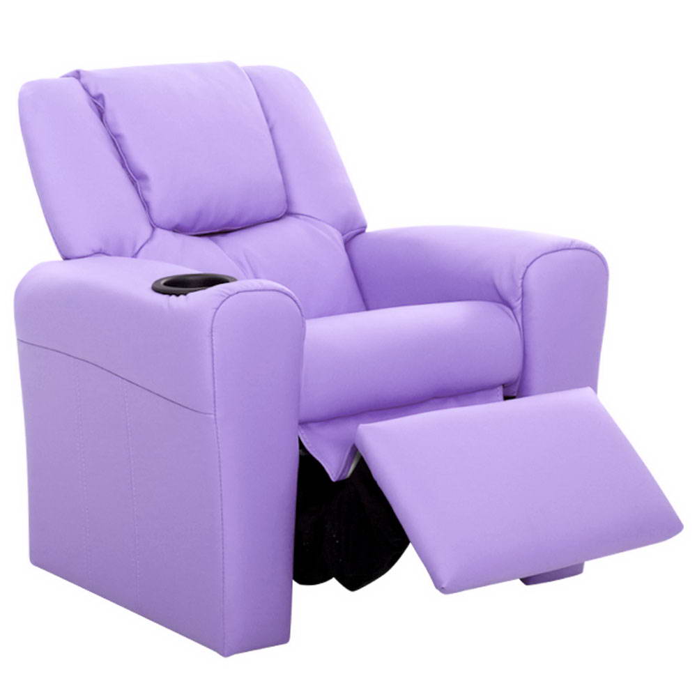 Nolan Kids Recliner Chair – Purple – Single