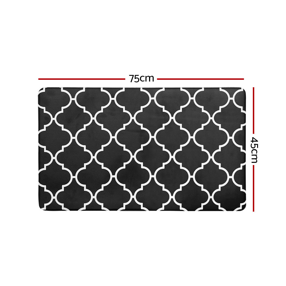 Callan Modern Rug – White – 45 × 75 cm