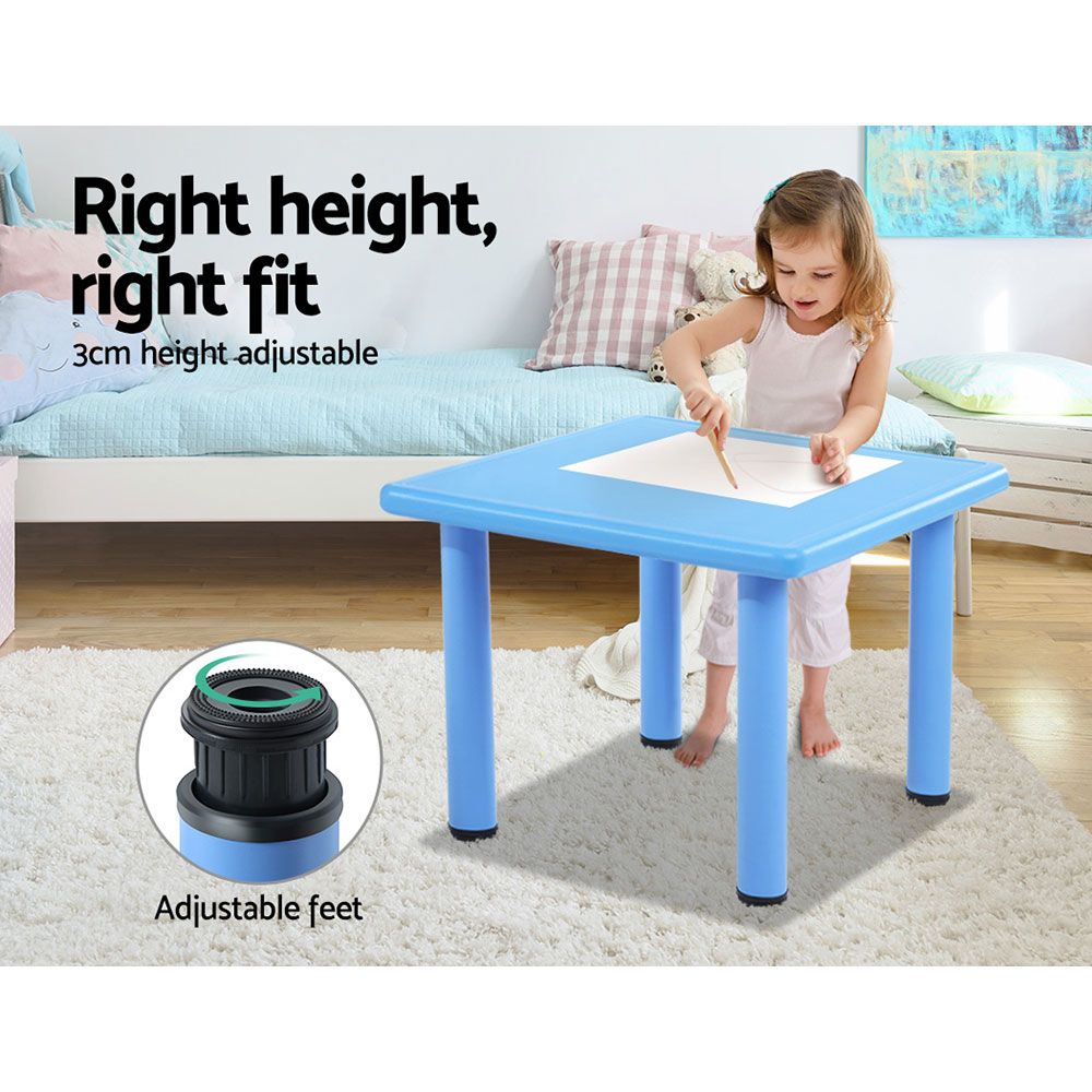 Marino Kids Table and Chairs Set – Blue & Yellow – Set of 5