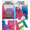 Kids Slide Set with Basketball Hoop - Blue