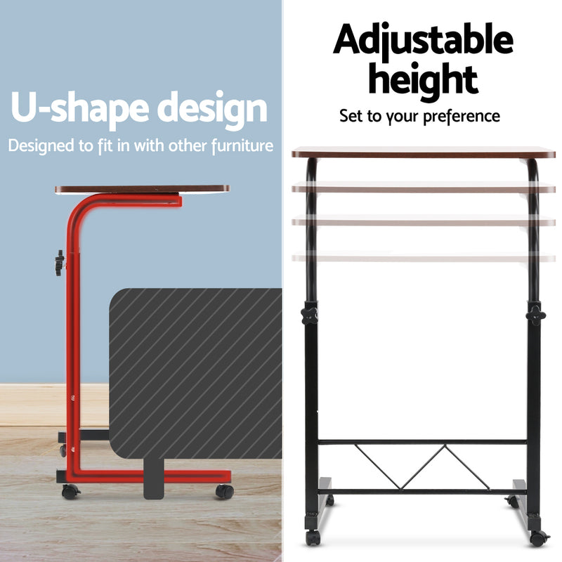 Adjustable Laptop Table - 60CM -Dark Wood - DELETE