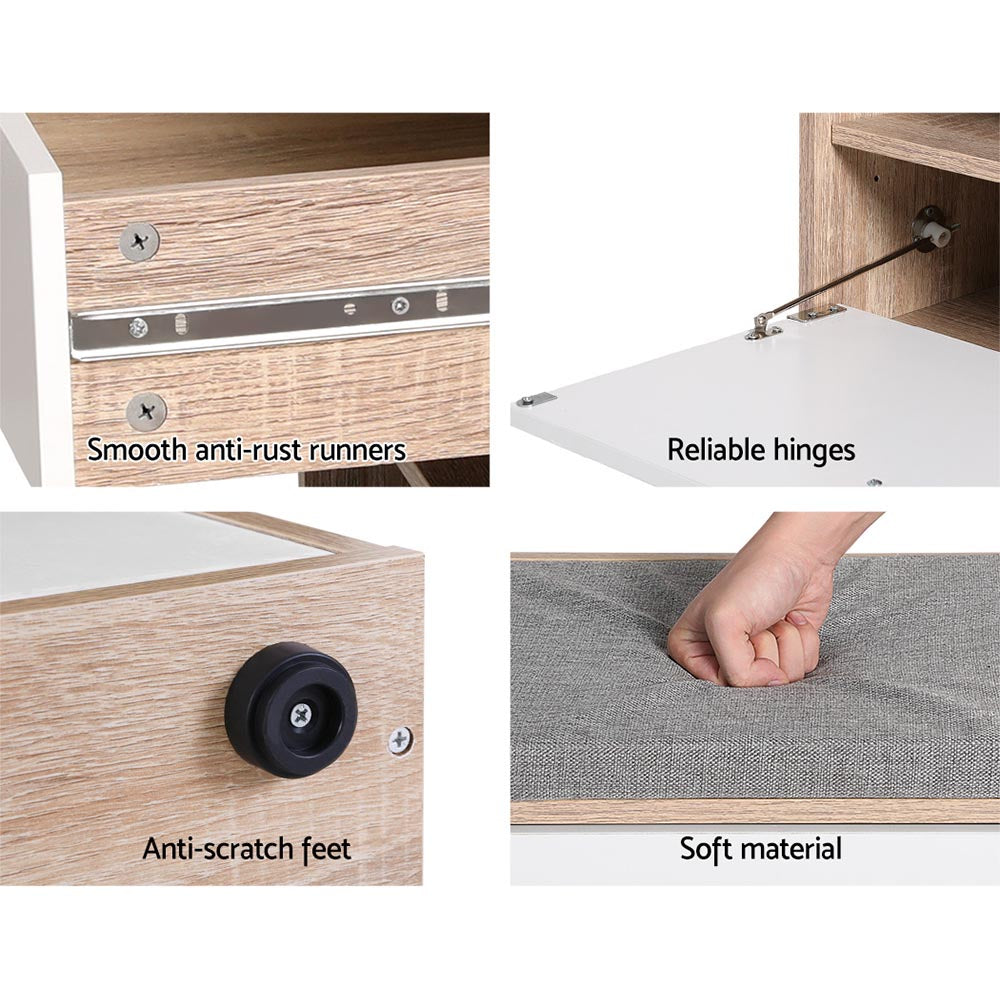 Veston Shoe Storage Bench – White – 60 cm